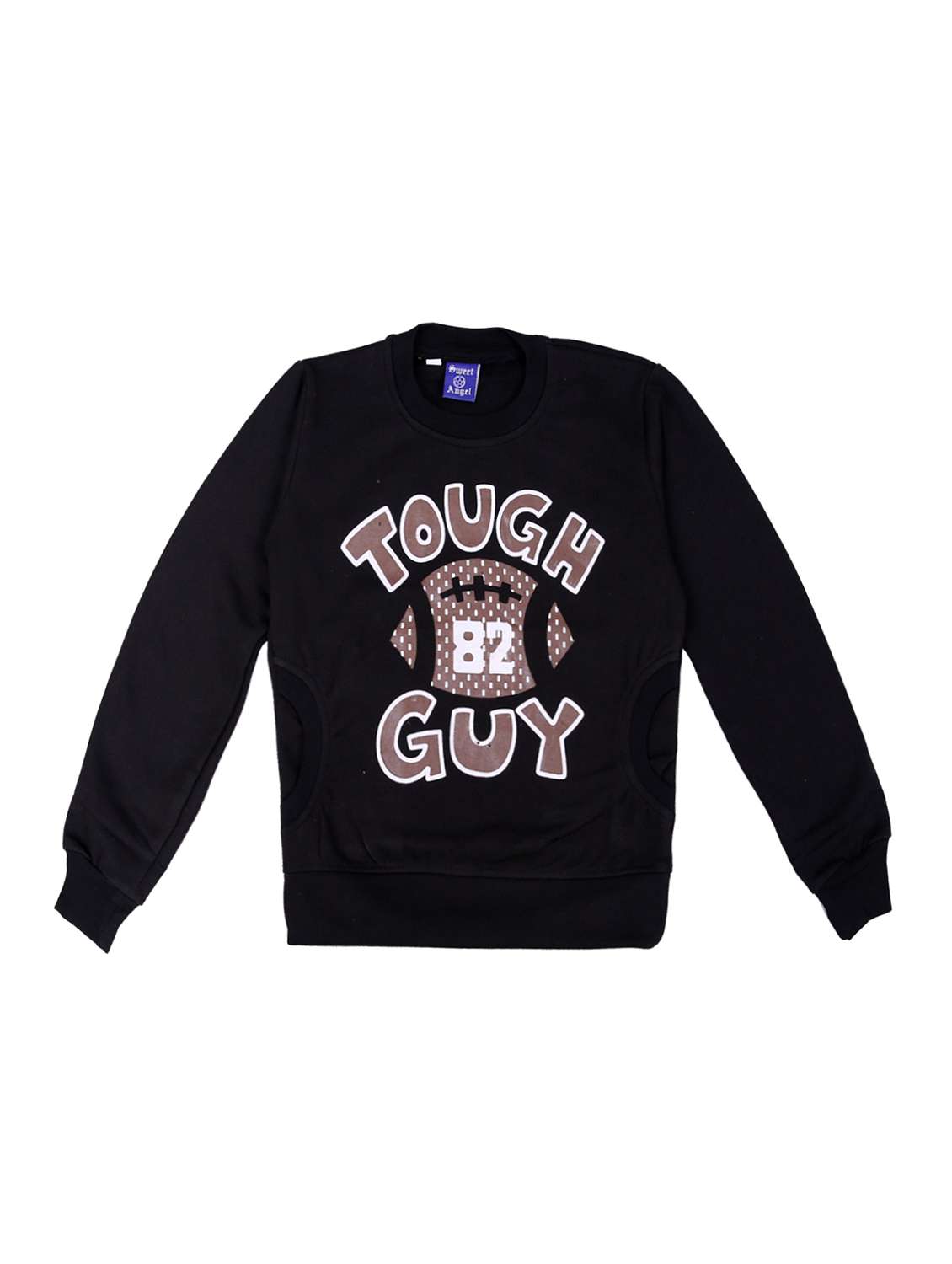 black fleece sweatshirt