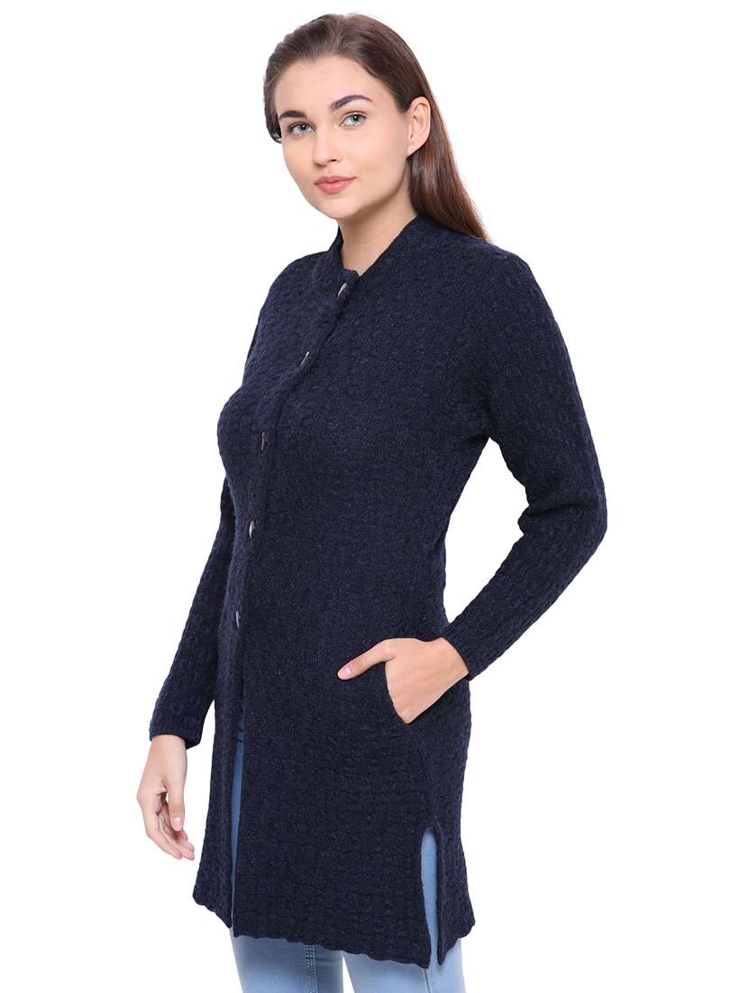navy cable knit cardigan - 15607335 -  Standard Image - 1