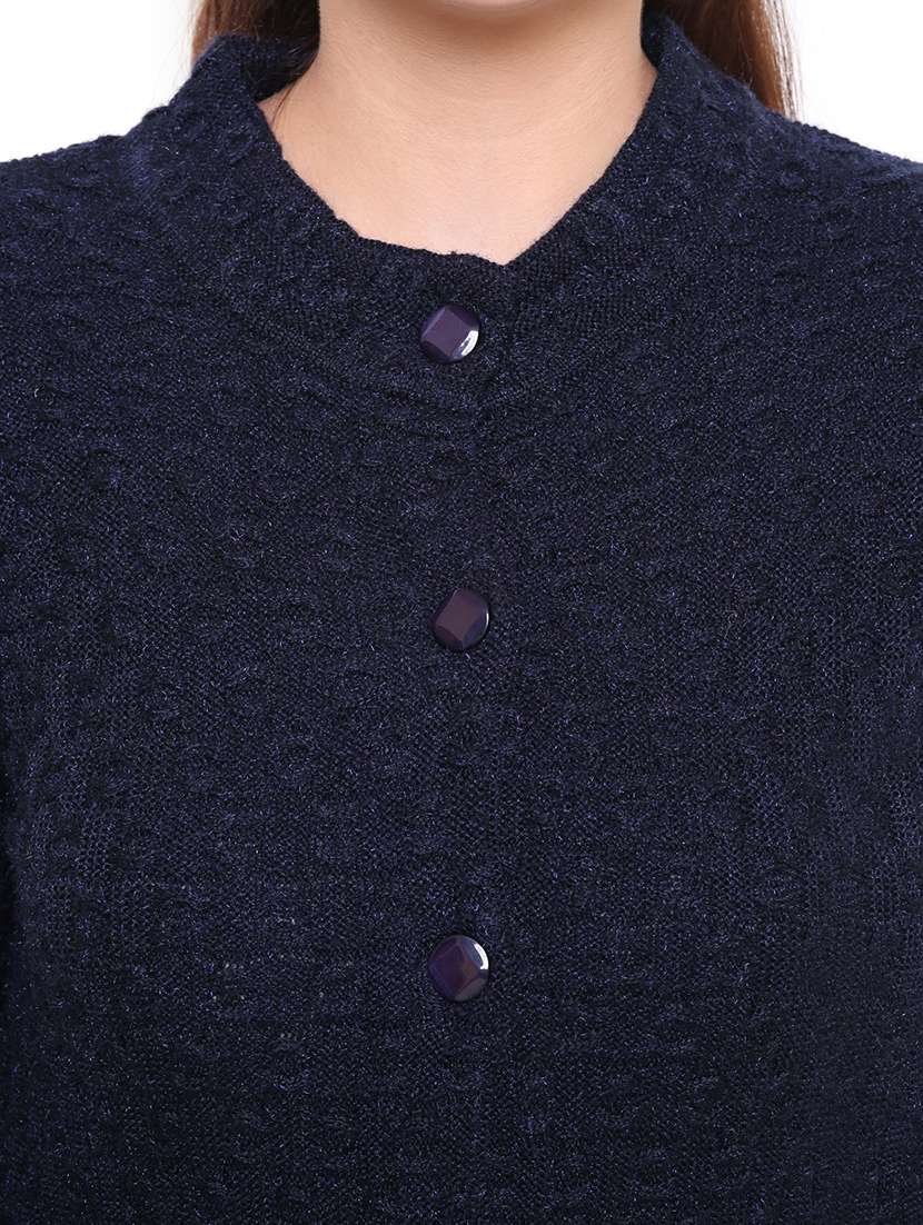 navy cable knit cardigan - 15607335 -  Standard Image - 4