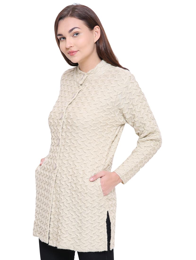 beige knitted cardigan - 15607338 - Standard Image - 1