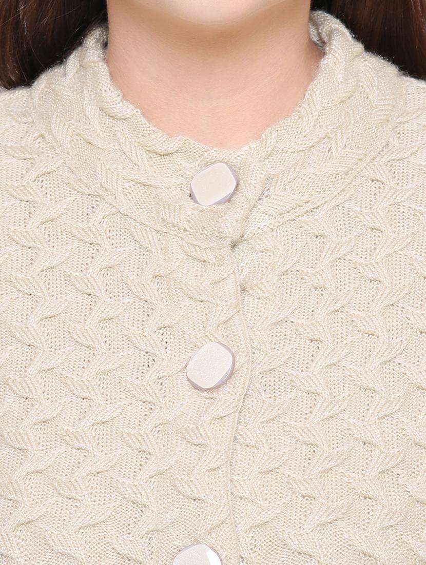 beige knitted cardigan - 15607338 - Standard Image - 4