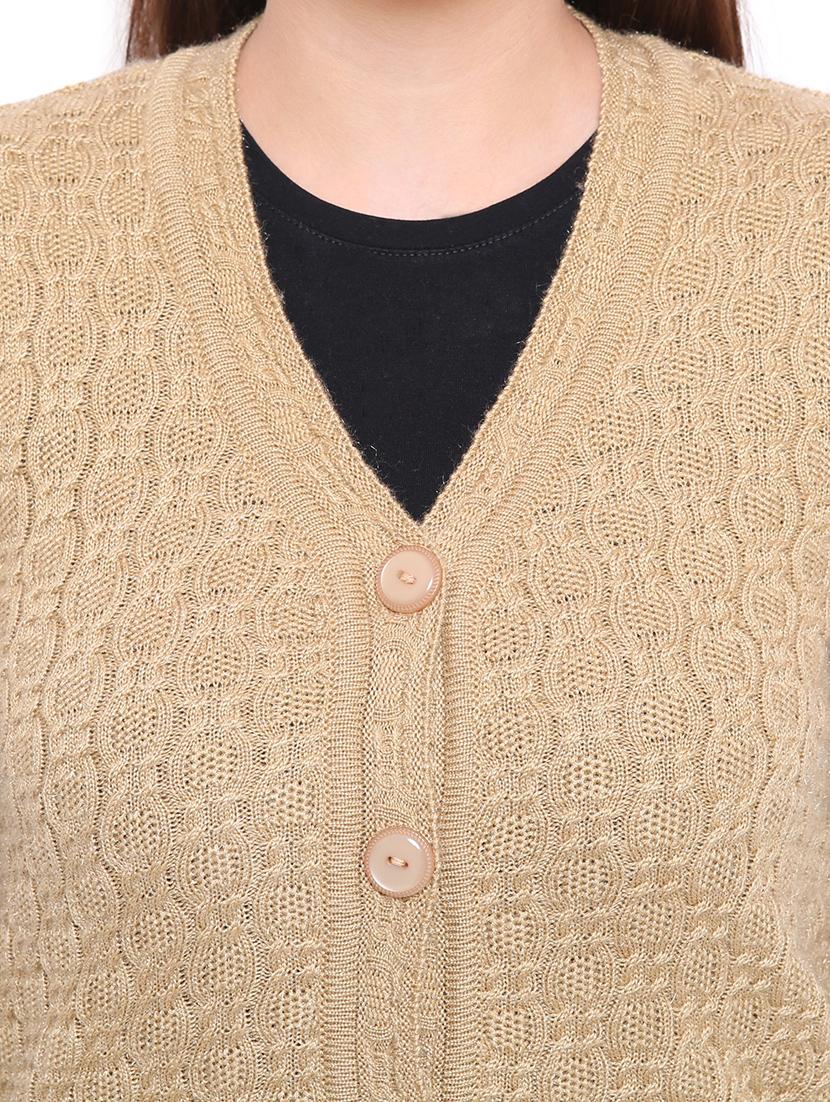 cable knit sleeveless cardigan - 15607377 - Standard Image - 4