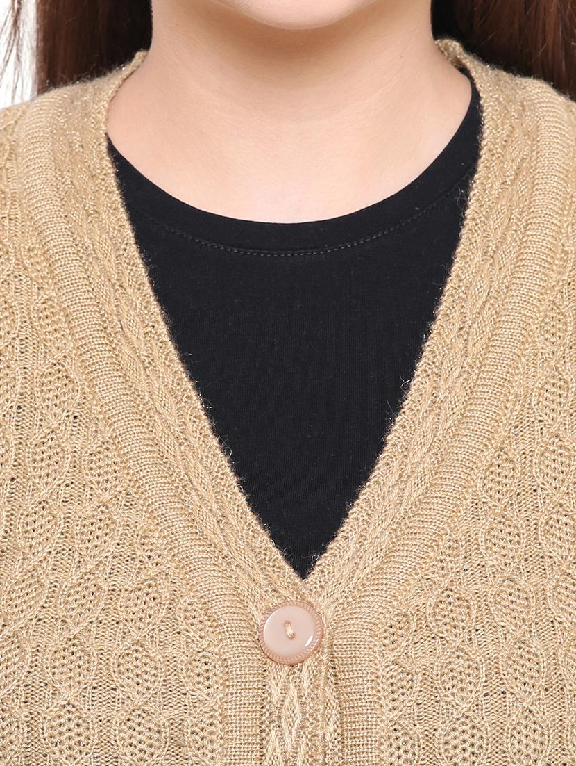 cable knit sleeveless cardigan - 15607384 - Standard Image - 4