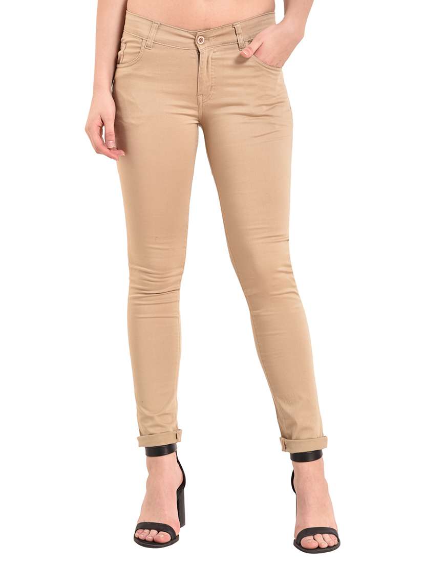 women's plain slim fit jeans