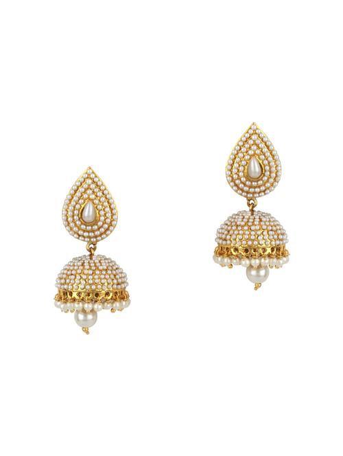 gold tone jhumka - 15612429 -  Standard Image - 0