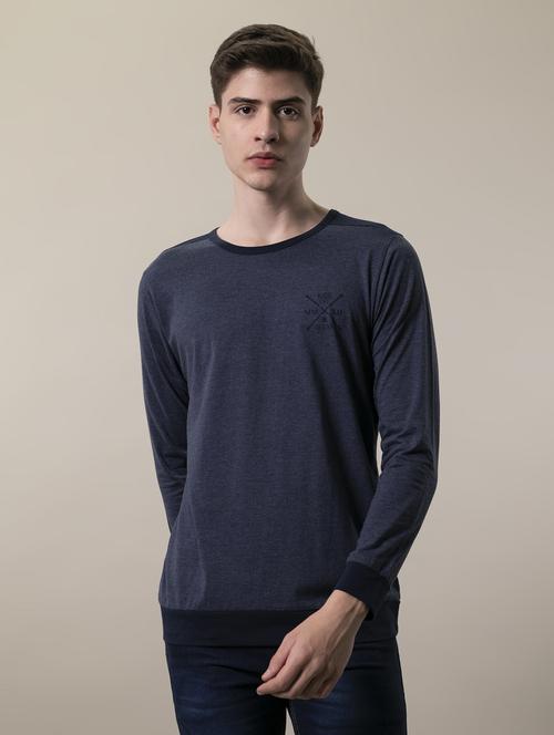 navy blue cotton t-shirt - 15614795 - Standard Image - 0