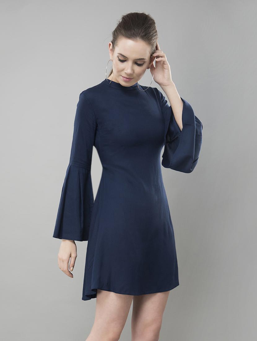 women's fit & flare solid dress - 15621240 - Zoom Image - 0