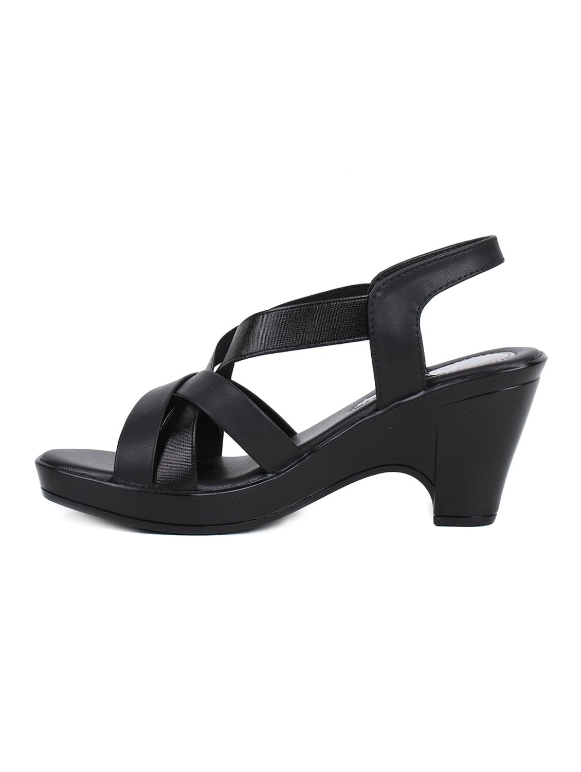 black back strap sandals - 15623529 - Standard Image - 1