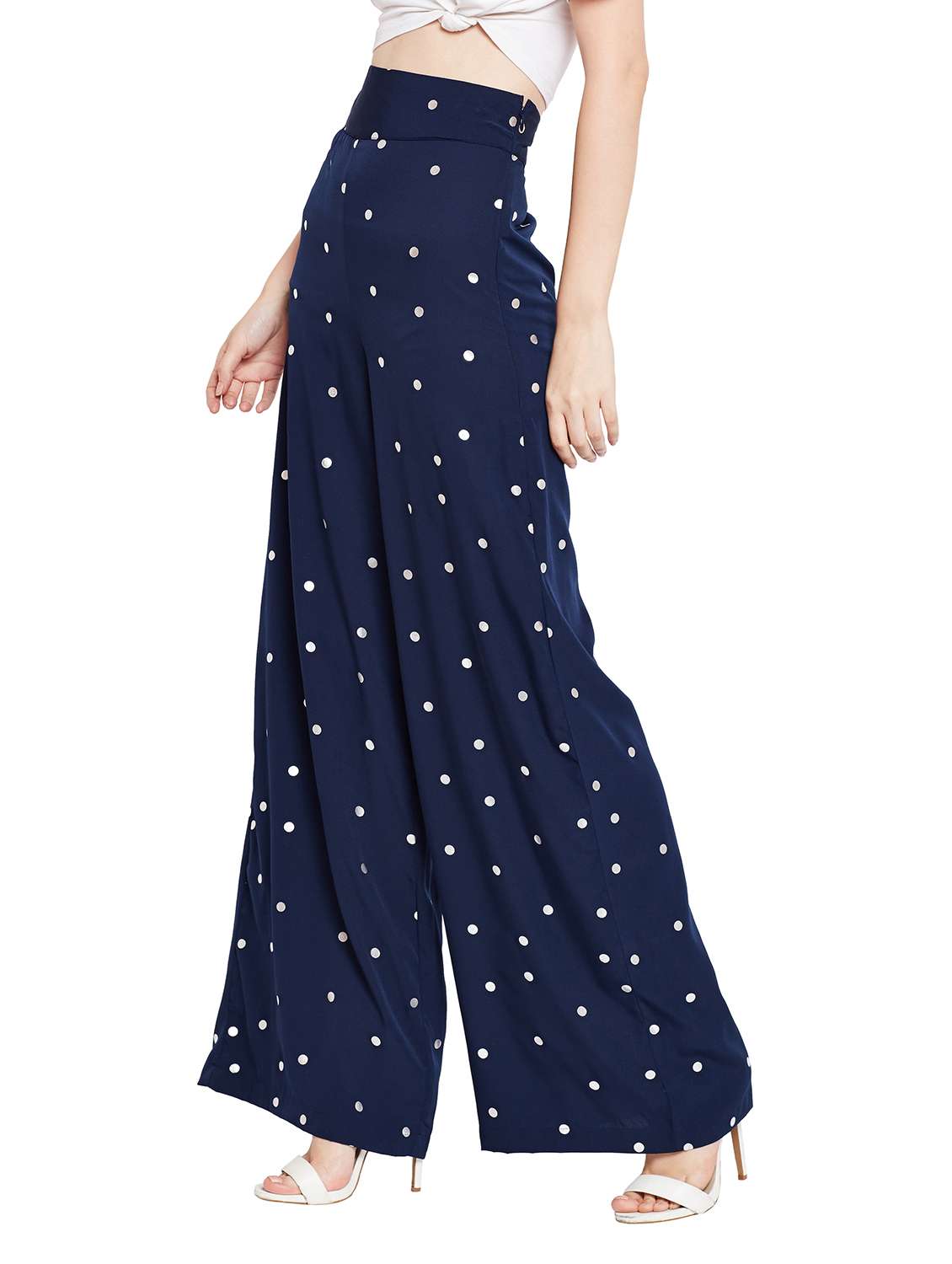 polka dot straight palazzo - 15624423 -  Standard Image - 1
