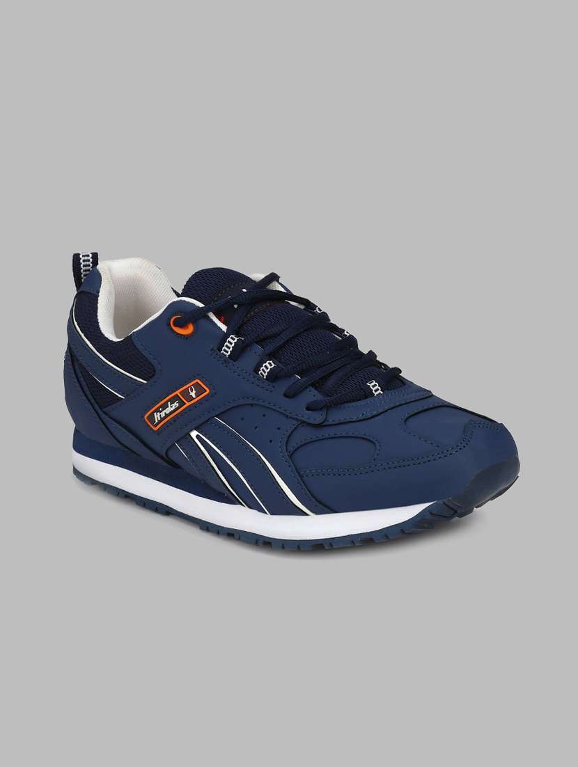 blue leatherette sport shoes