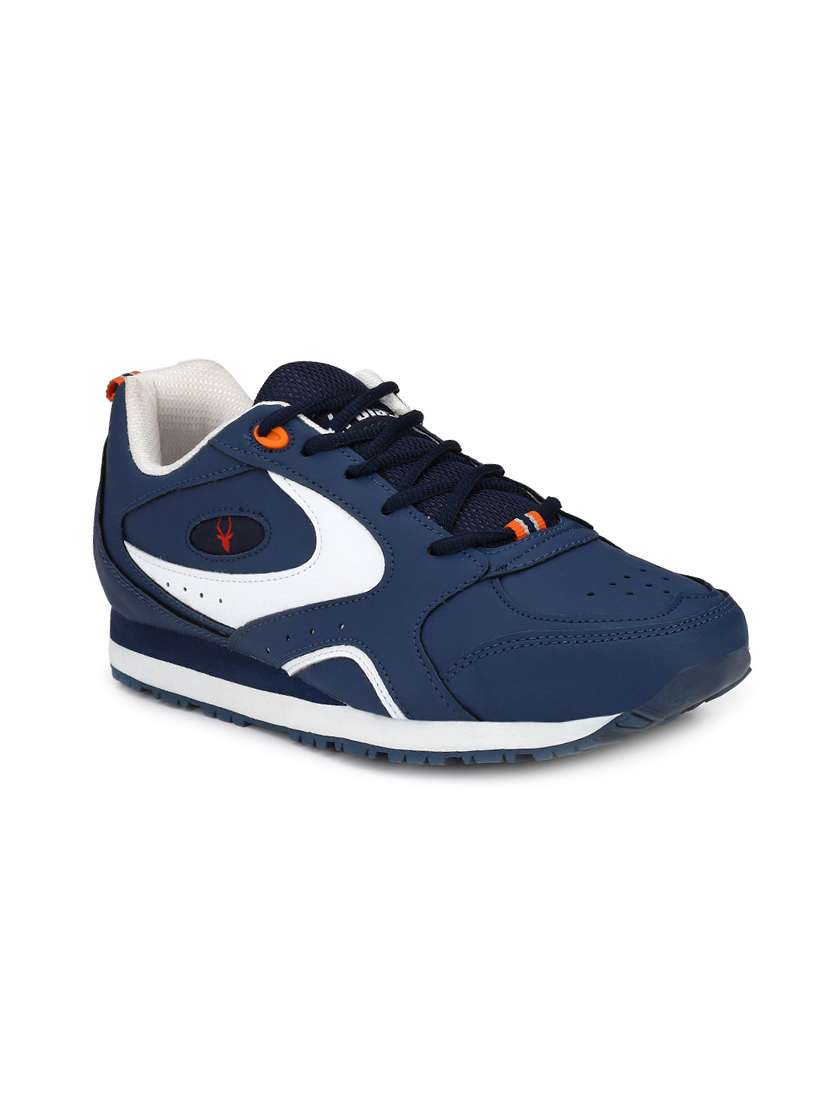 blue leatherette sport shoes