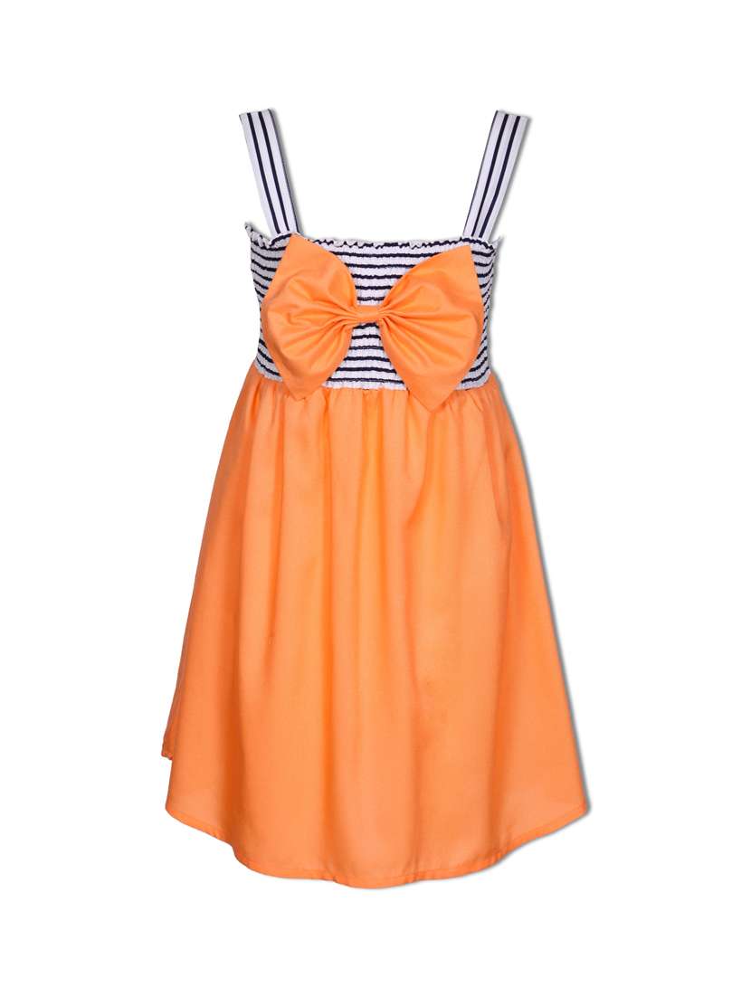girls shoulder strap sleeveless frock
