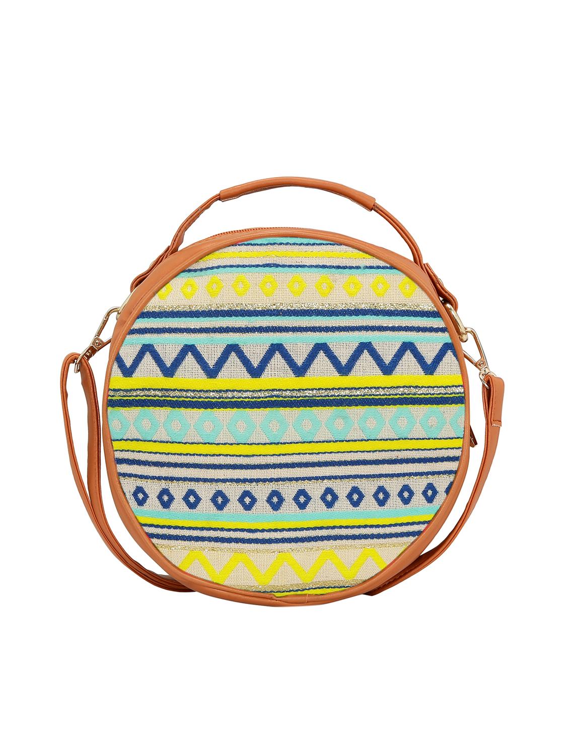 multi colored cotton sling bag - 15629286 -  Standard Image - 1