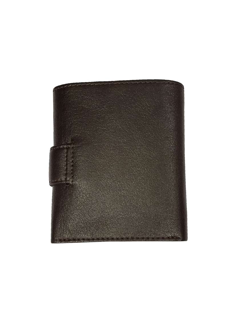 dark brown leatherette wallet - 15630708 -  Standard Image - 1