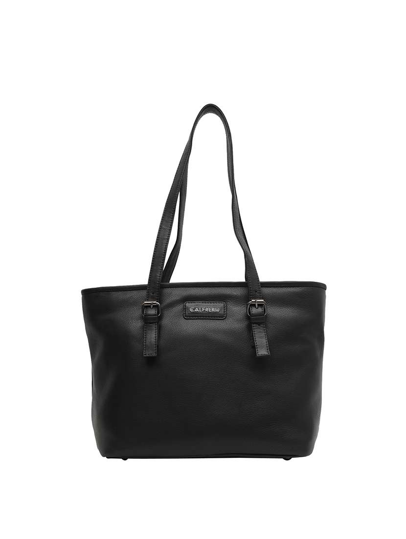 black leatherette (pu) handbag - 15632074 - Zoom Image - 0
