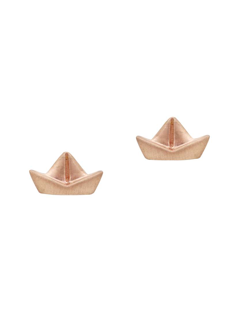rose gold tone studs