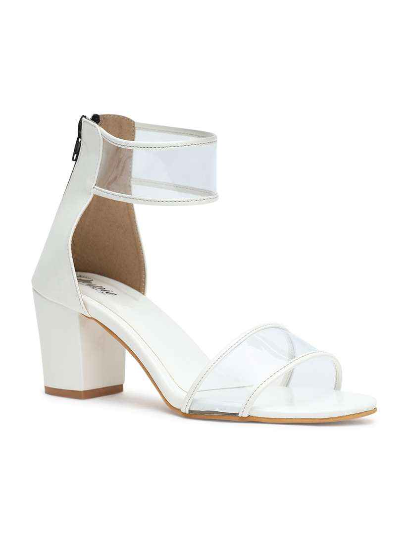 white closed back sandals