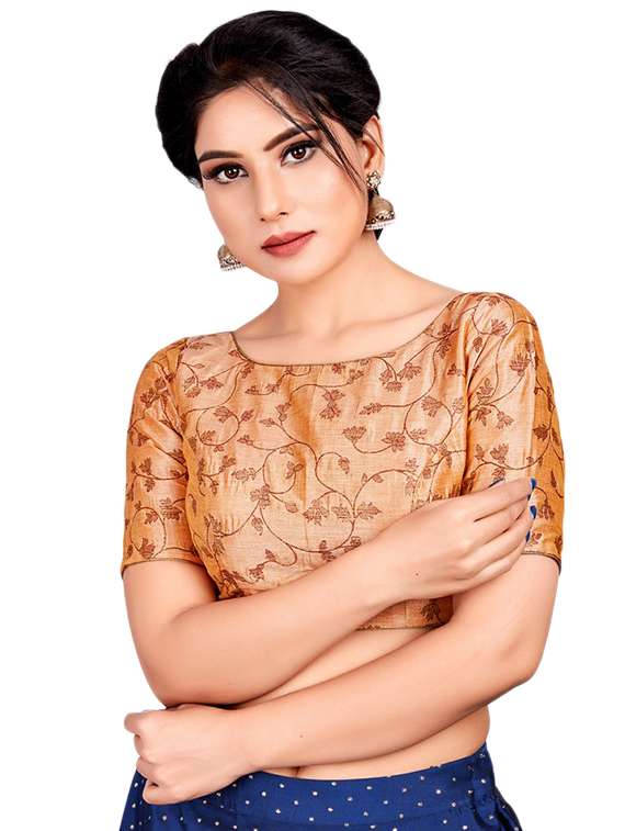 self-design blouse with drawstring