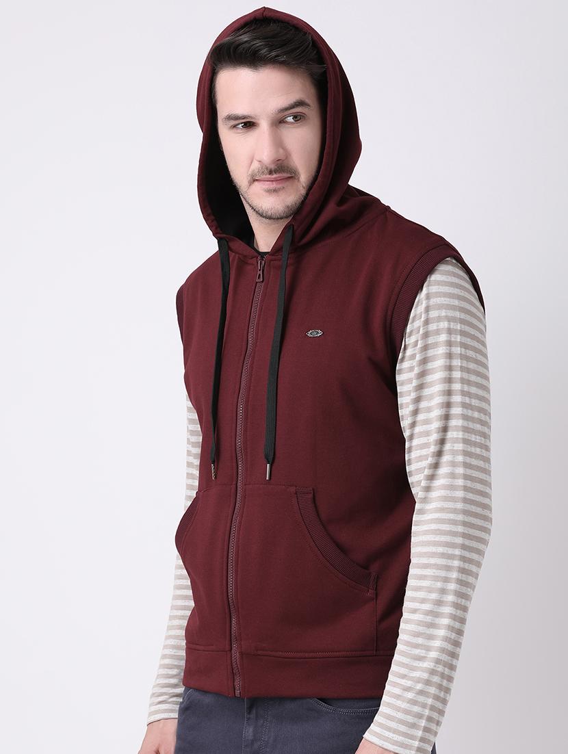 maroon cotton sweatshirt - 15641515 - Standard Image - 1