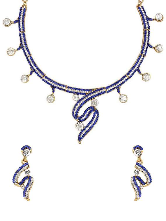 blue necklaces & earrings set - 15641726 - Zoom Image - 0