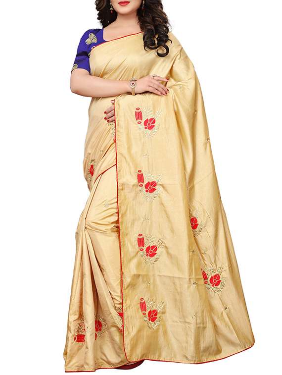 conversational  embroidered saree with blouse