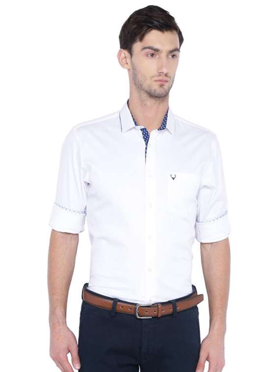 white cotton casual shirt