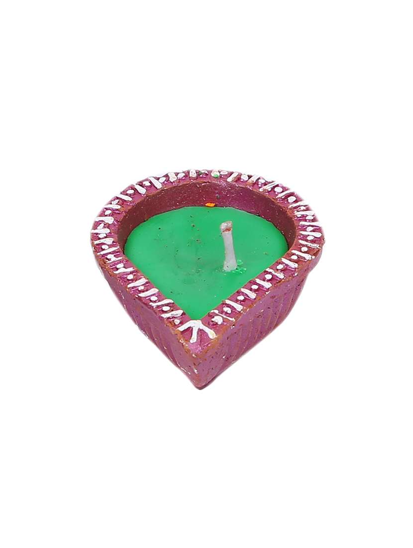 aapno rajasthan traditional painted terracotta diyas- set of 4 - 15649192 -  Standard Image - 4