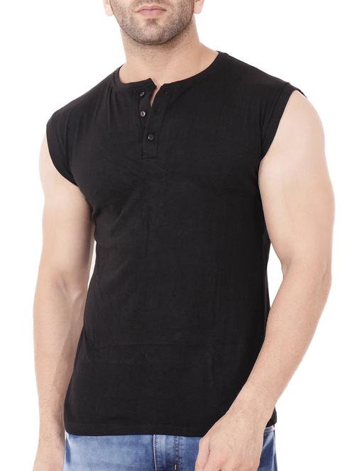 black cotton t-shirt - 15651673 -  Standard Image - 0