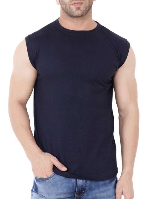 navy blue cotton t-shirt - 15651677 -  Standard Image - 0