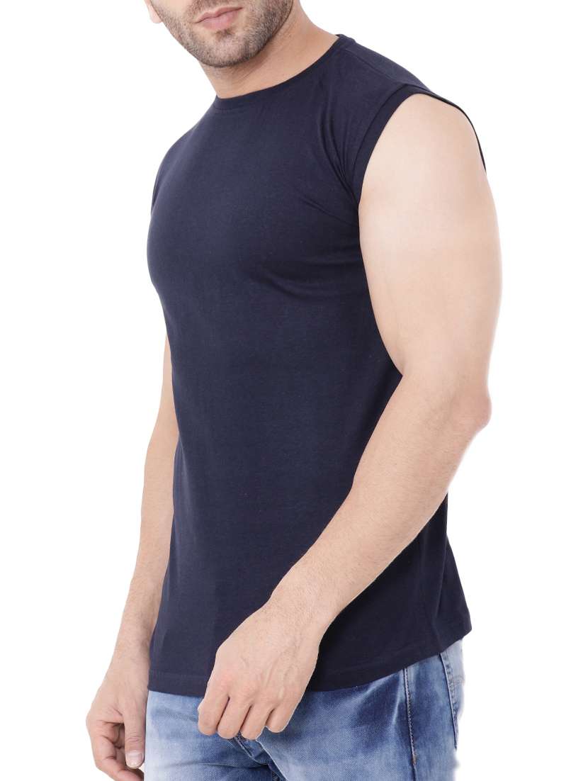 navy blue cotton t-shirt - 15651677 -  Standard Image - 1