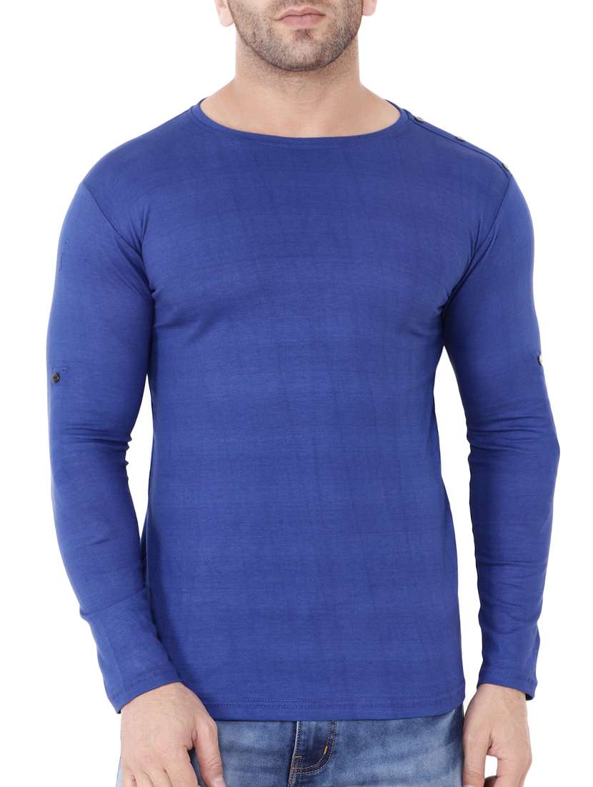 blue cotton t-shirt - 15651678 - Zoom Image - 0