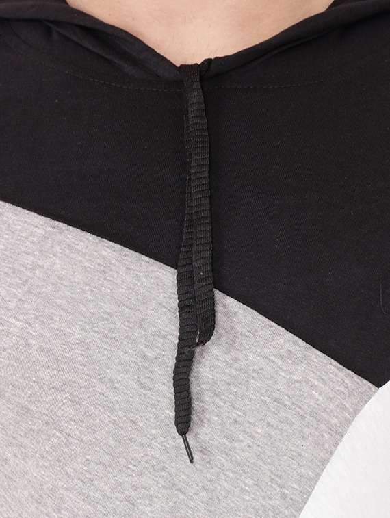 men color block hooded t-shirt - 15651683 -  Standard Image - 4