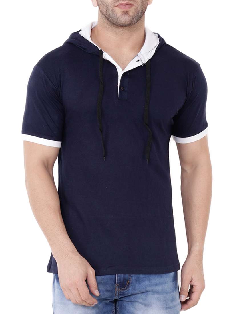 blue cotton t-shirt