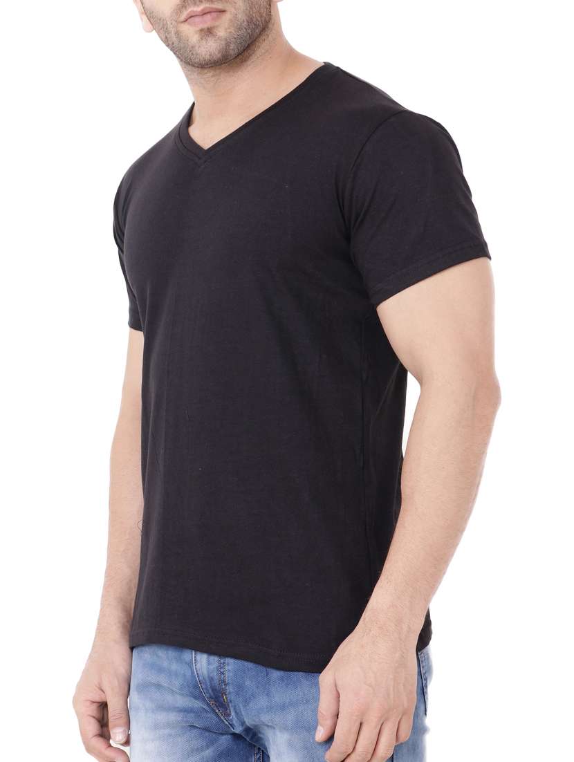 black cotton t-shirt - 15651694 -  Standard Image - 1
