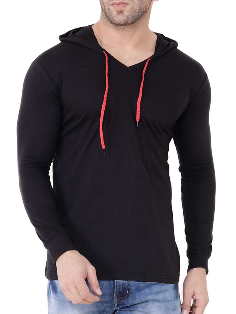 black cotton t-shirt