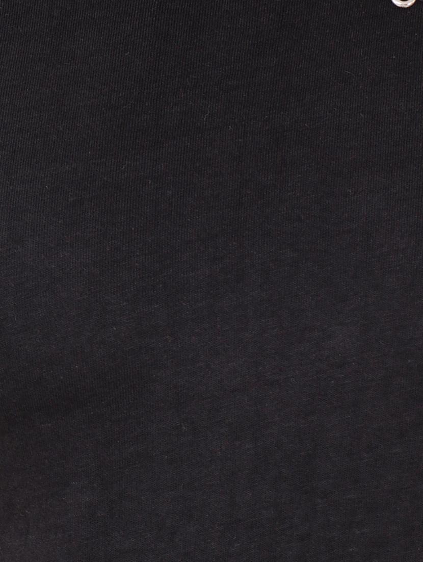 solid black hooded sleeveless t-shirt - 15651753 - Standard Image - 4
