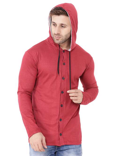 maroon cotton tshirt - 15651783 -  Standard Image - 0