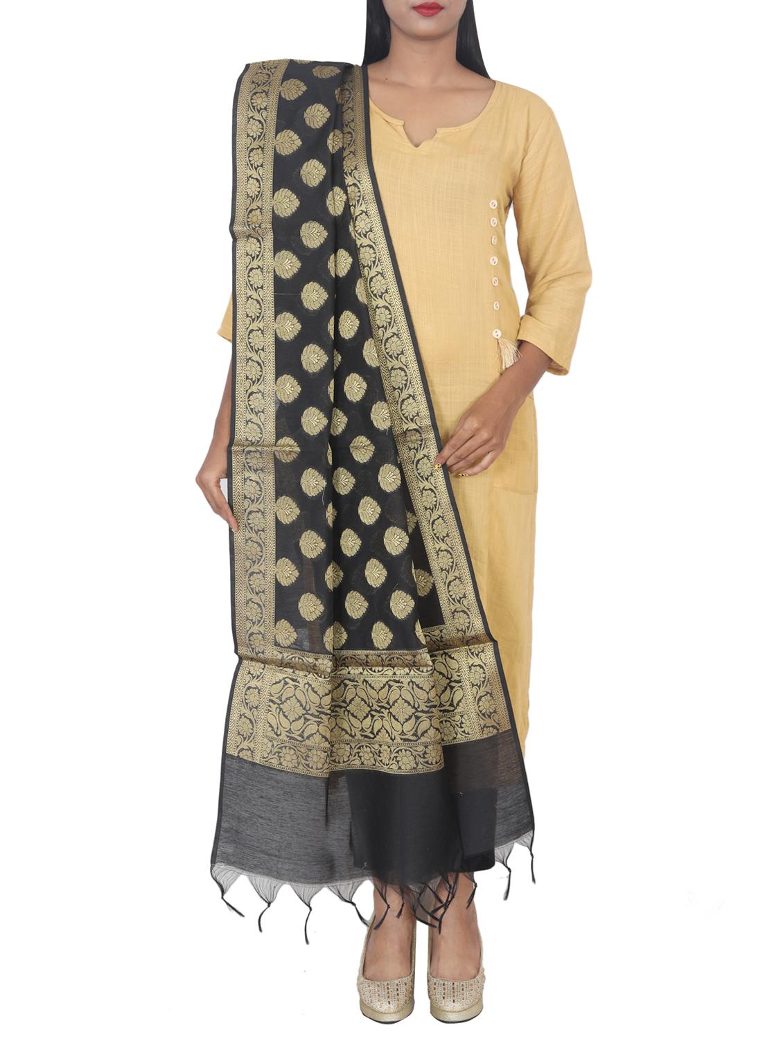 chanderi banarasi dupatta - 15652681 - Standard Image - 1