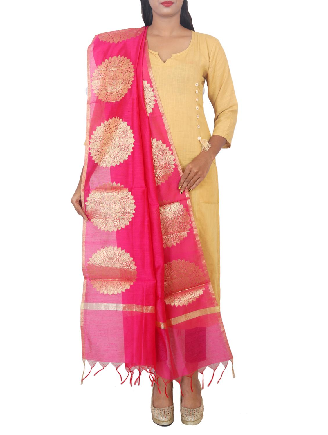 chanderi banarasi dupatta - 15652692 - Standard Image - 1