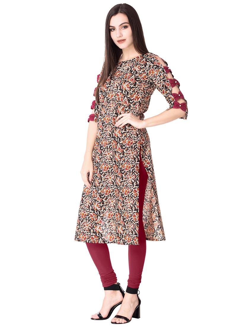 kalamkari straight kurta - 15655676 -  Standard Image - 1