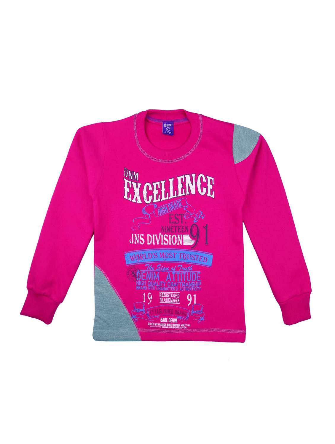 pink cotton sweatshirt