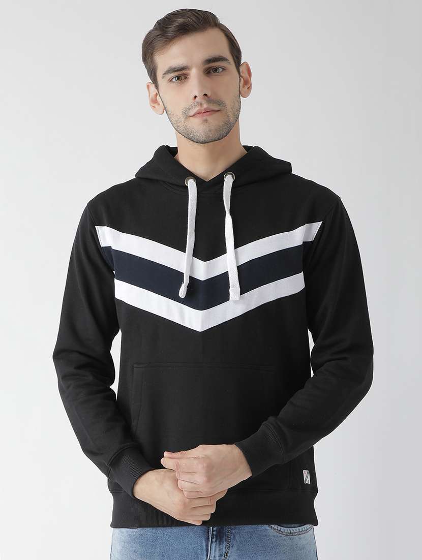 black fleece sweatshirt