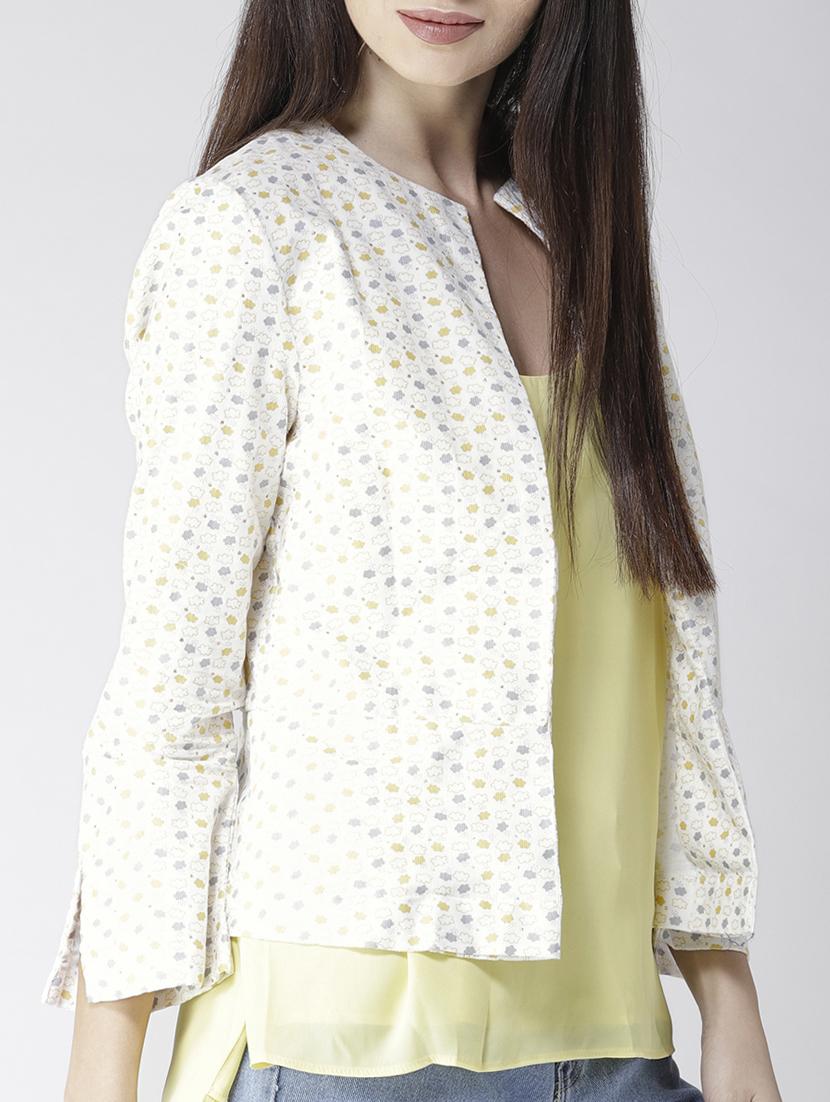quirky print slit sleeved summer jacket - 15672361 - Standard Image - 1