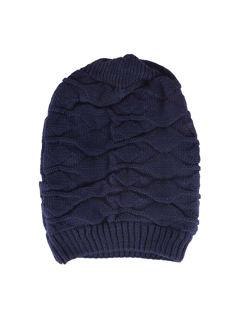 blue cotton beanie