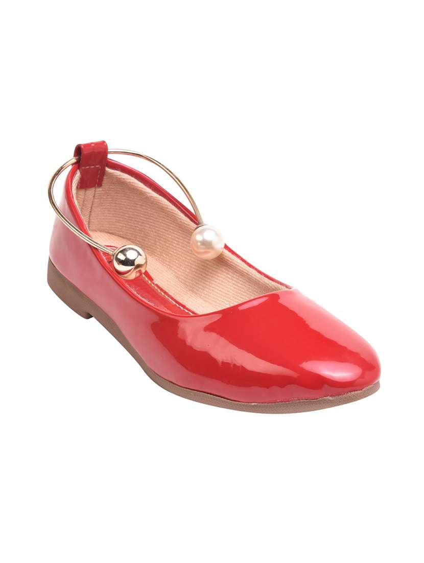 red slip on ballerinas