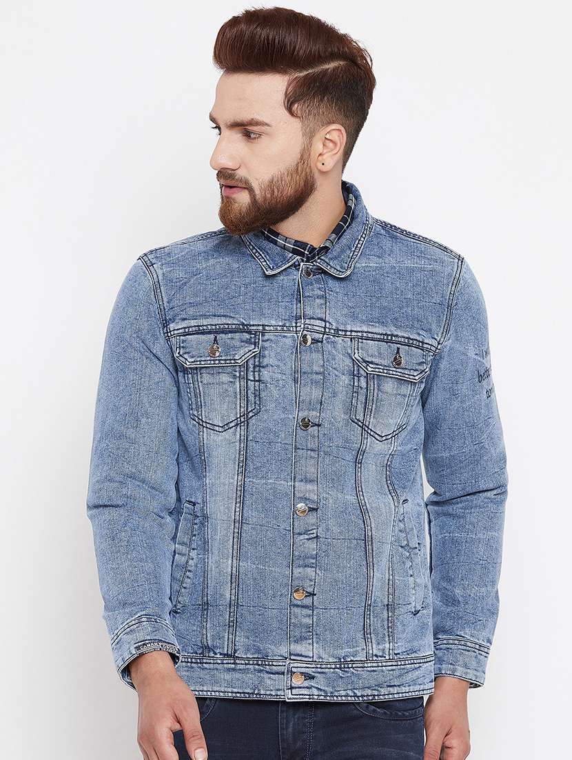 blue denim jacket