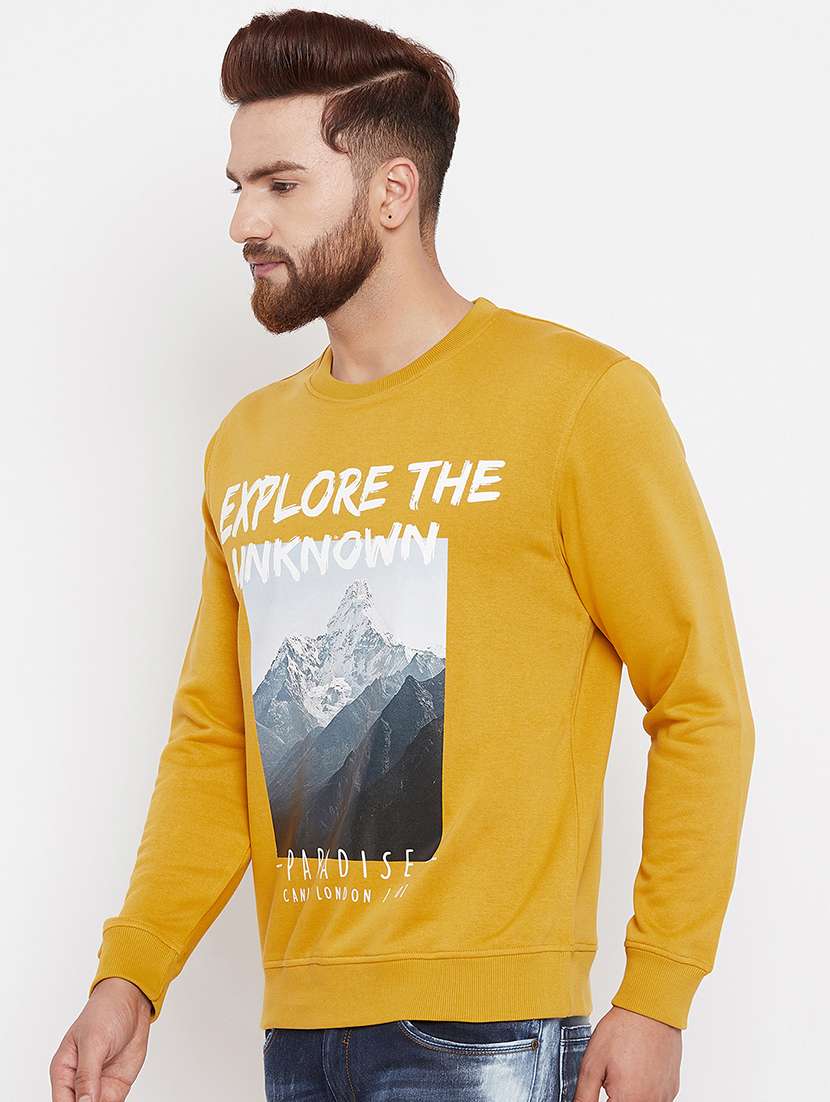 yellow cotton sweatshirt - 15676129 - Standard Image - 1