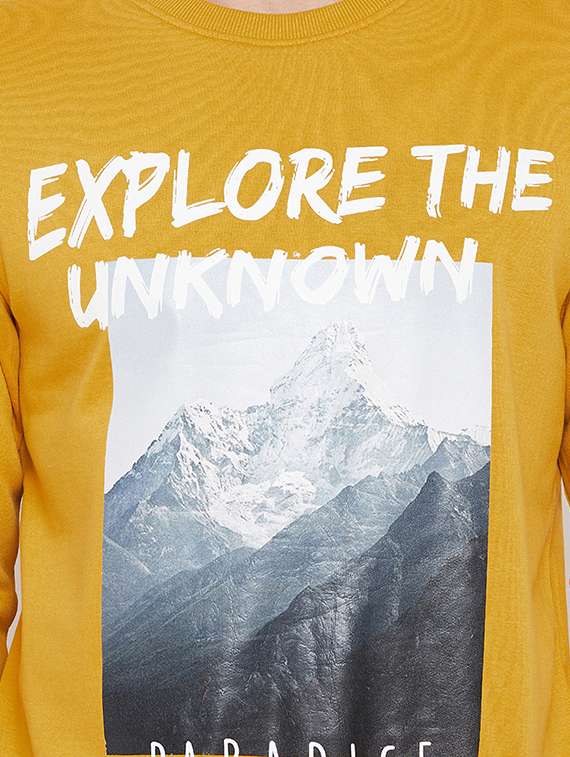 yellow cotton sweatshirt - 15676129 - Standard Image - 4