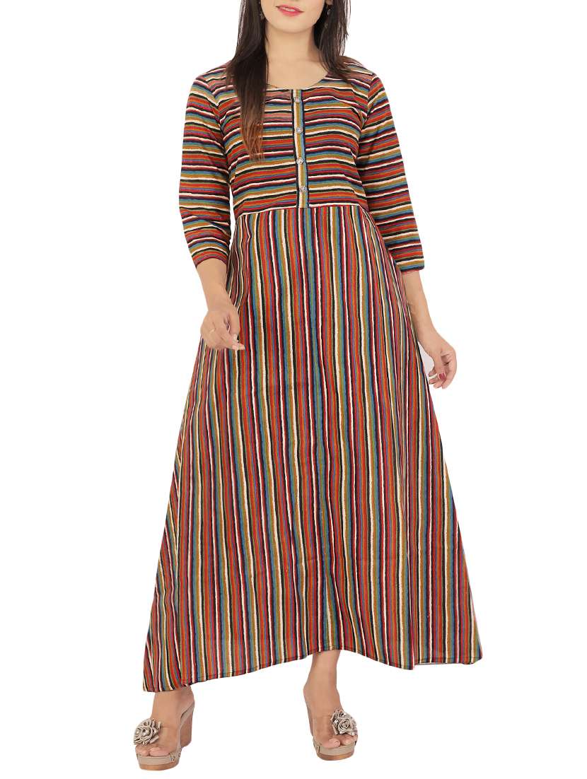 stripes a-line kurta