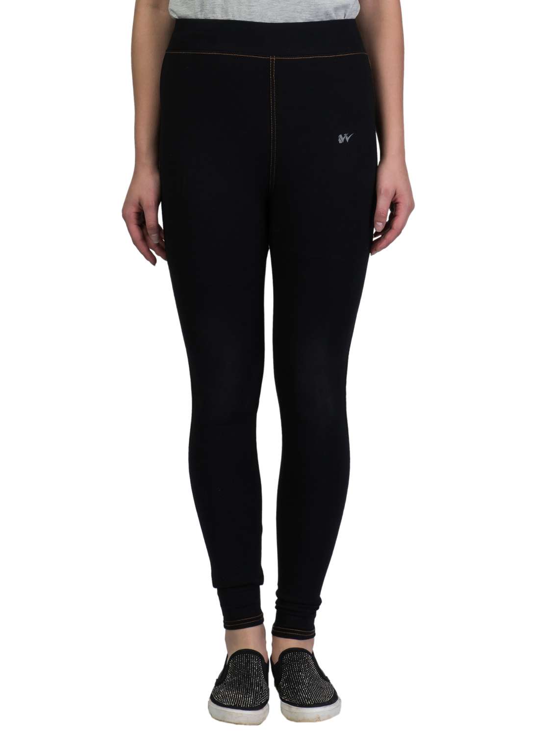 set of 2 multi colored cotton jeggings - 15677720 -  Standard Image - 1